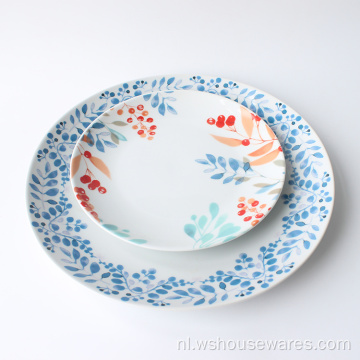 Ronde vorm porselein keramische decal servies sets